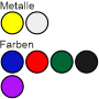 Metalle und Farben