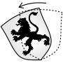 Stellung des Schildes
