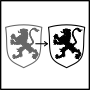 Piktogramm kann ein altes Wappen neu gezeichnet werden